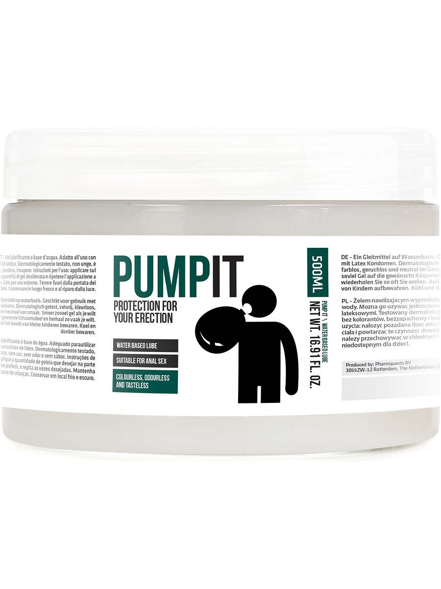 PharmQuests: Pump It, Water Based Lube, 500 ml