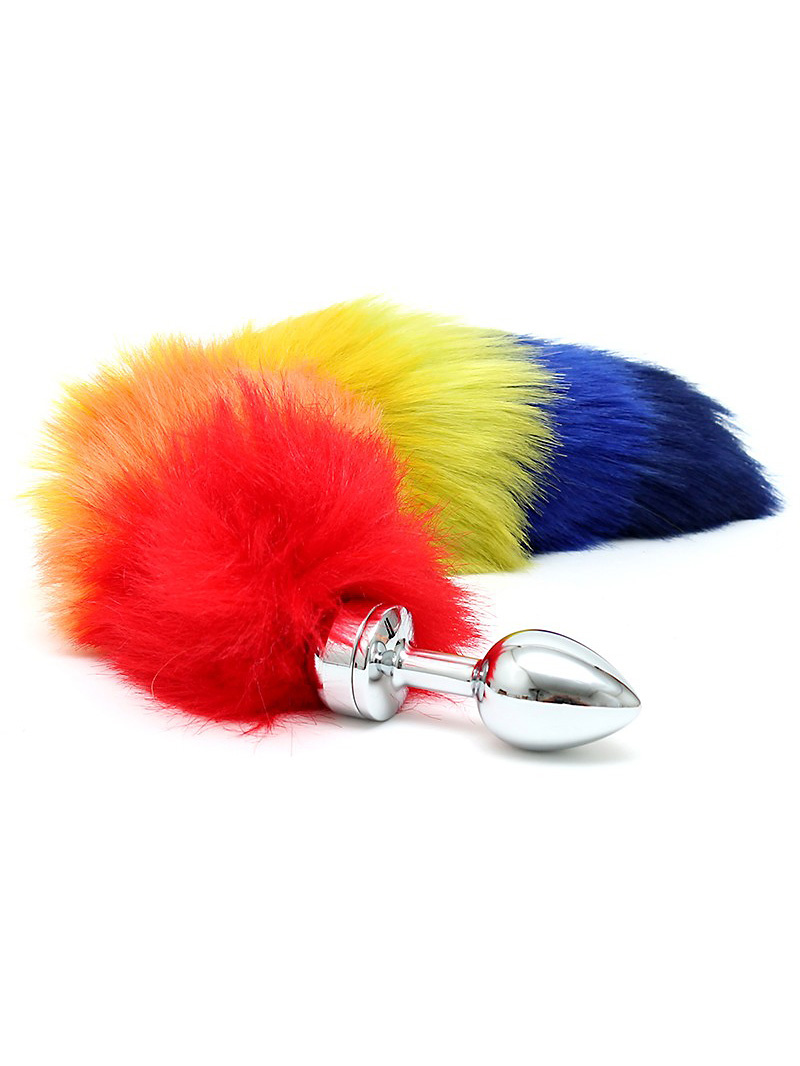 Rimba: Buttplug Small with Rainbow Tail