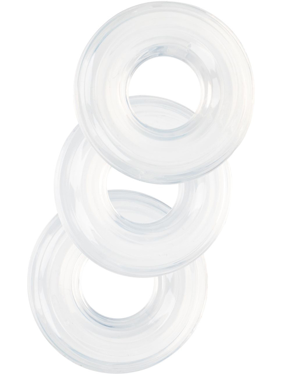 California Exotic: Set of 3 Silicone Stacker Rings