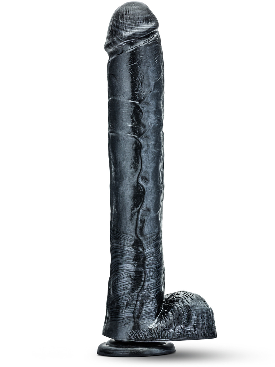 Jet: Dark Steel Dildo, 35 cm | Glidmedel | Intimast