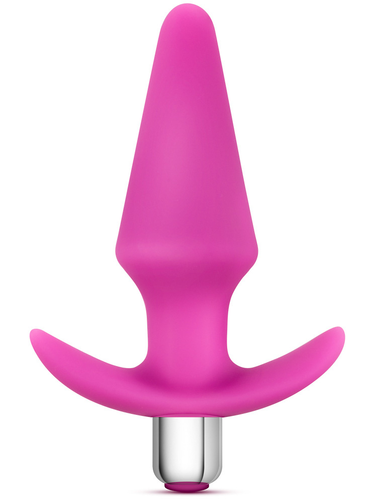 Blush: Luxe Discover, Vibrating Silicone Anal Plug, rosa