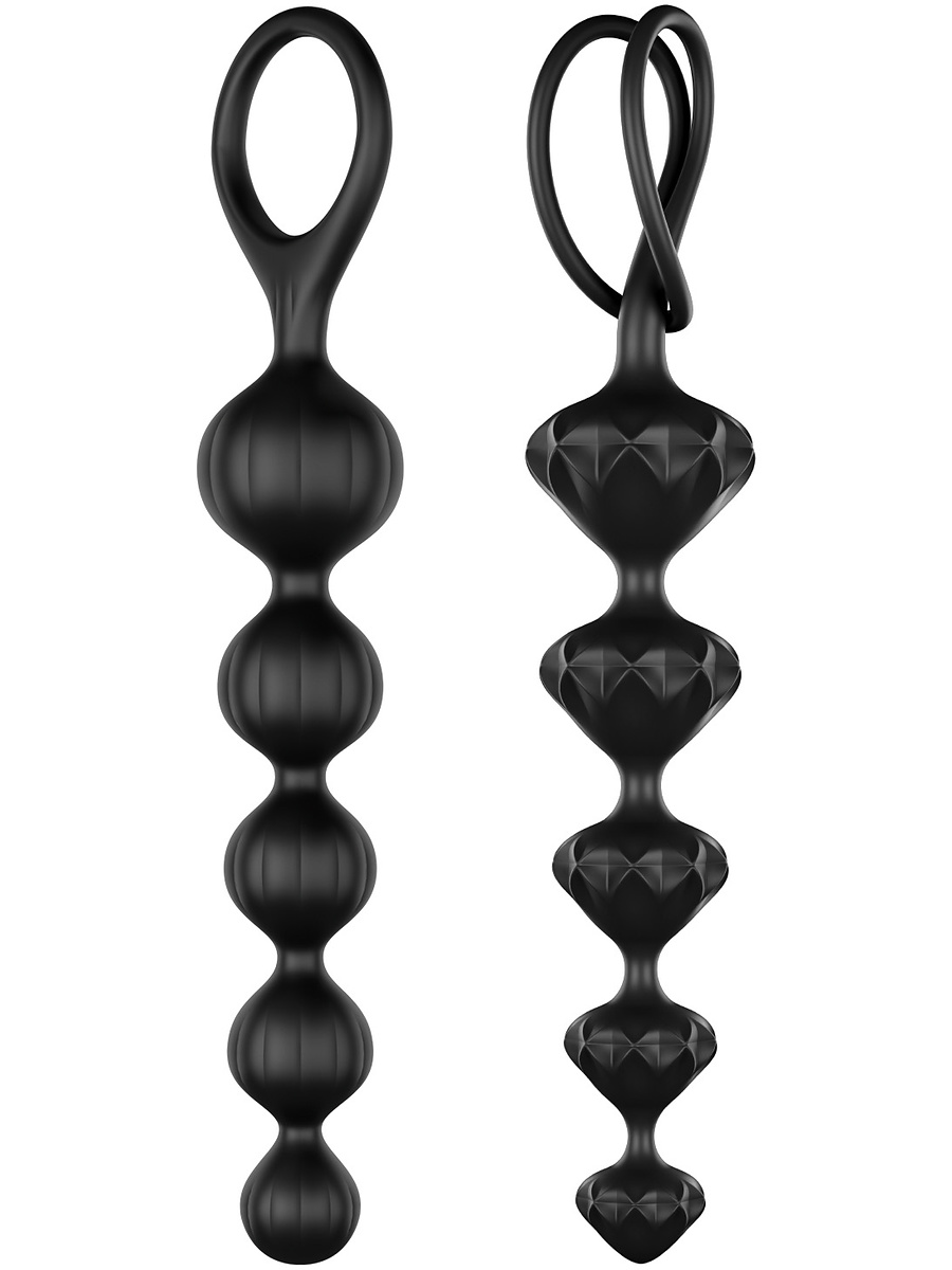 Satisfyer: Beads, 2 pieces, svart