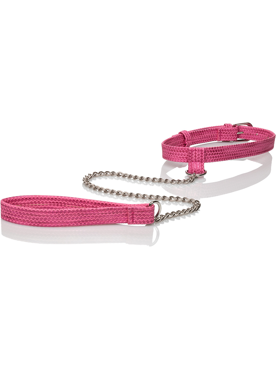 California Exotic: Tickle Me Pink, Collar with Leash