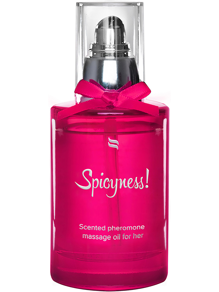 Obsessive: Spicyness, Scented Pheromone Massage Oil for Her, 100 ml