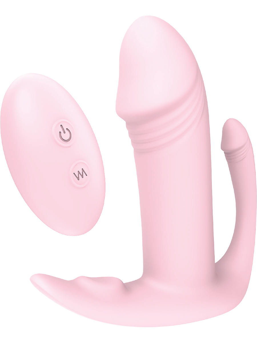 Dream Toys: Vibes of Love, Rechargeable Remote Tri-Pleasurer, rosa | Analleksaker | Intimast