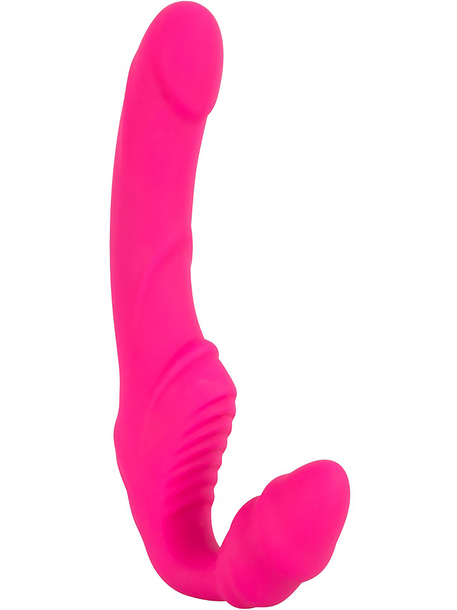 You2Toys: Vibrating Strapless Strap-On, Double Teaser, rosa
