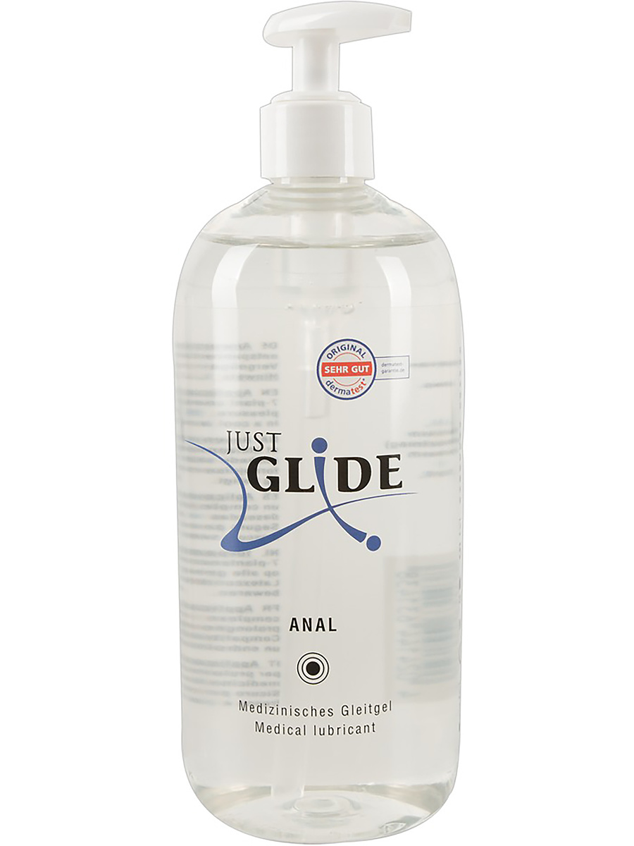 Just Glide Anal: Vattenbaserat Glidmedel, 500 ml | Analkulor & Kedjor | Intimast