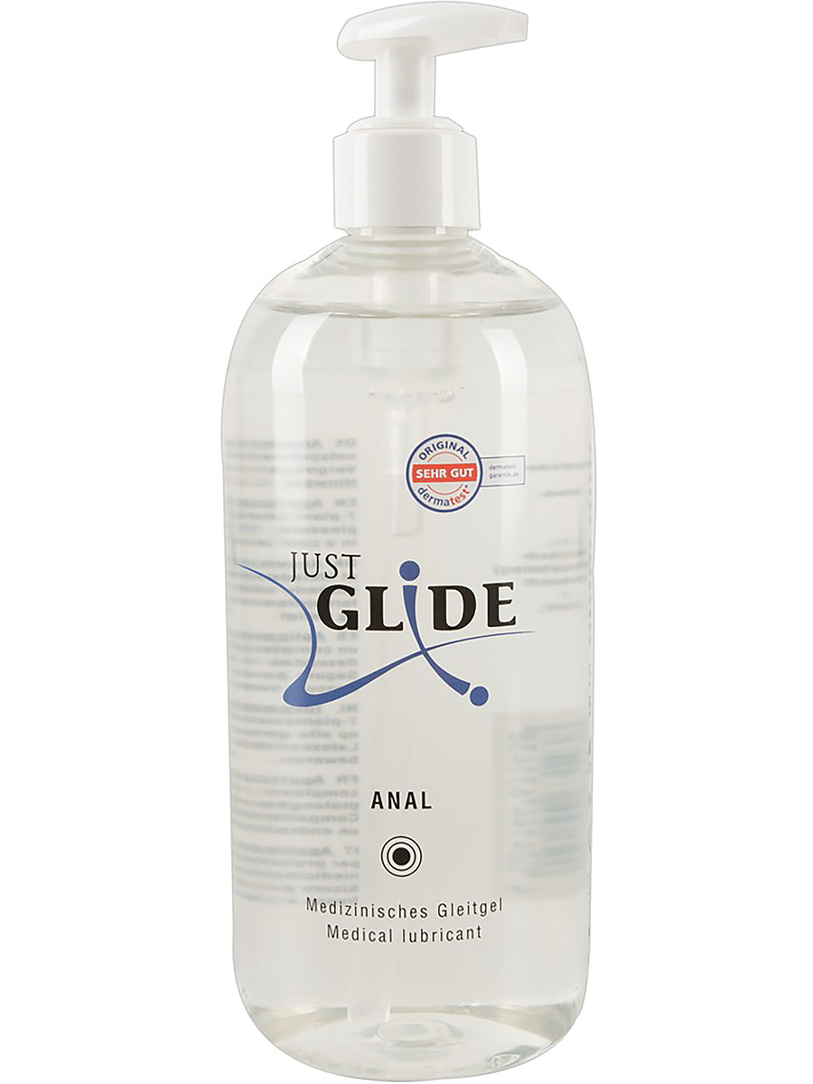 Just Glide Anal: Vattenbaserat Glidmedel, 500 ml