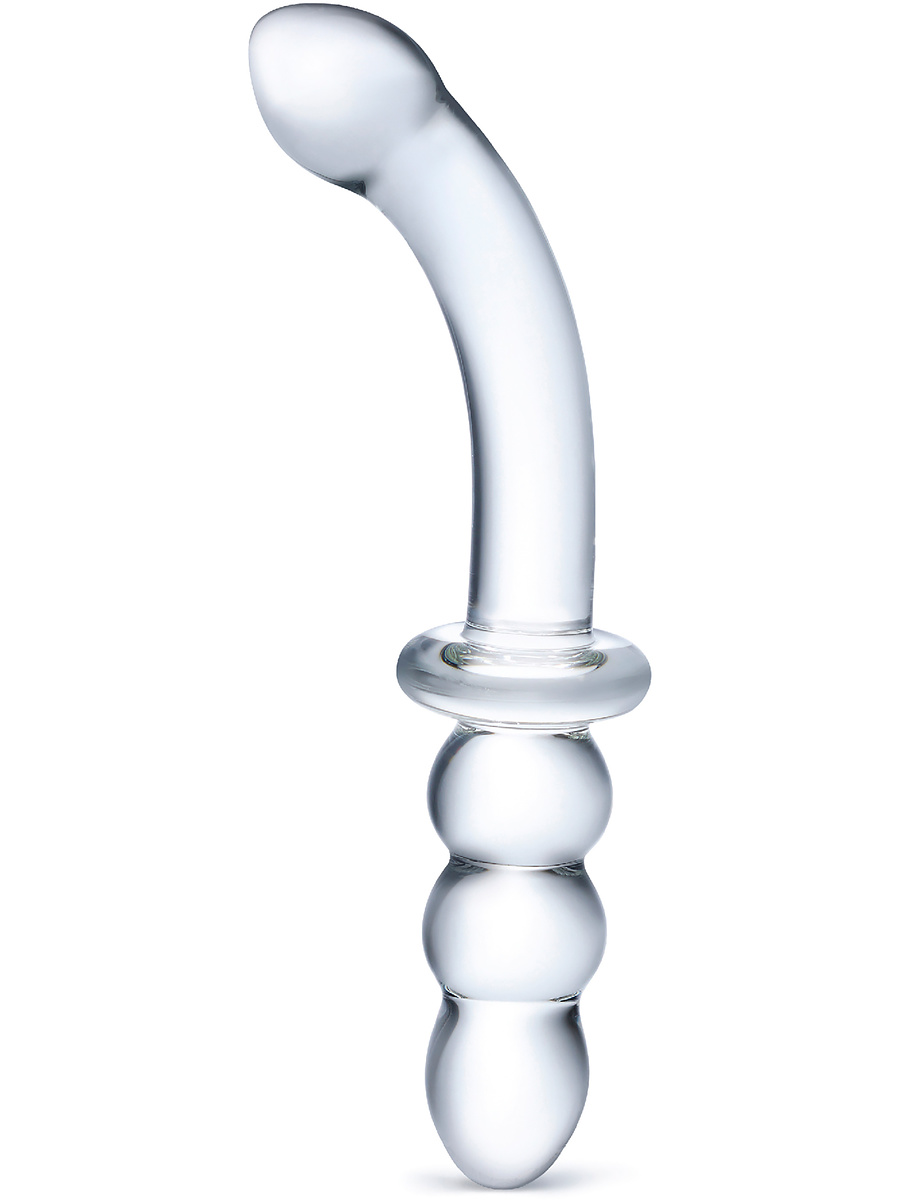 Gläs: Ribbed, G-Spot Glass Dildo | Penisringar | Intimast