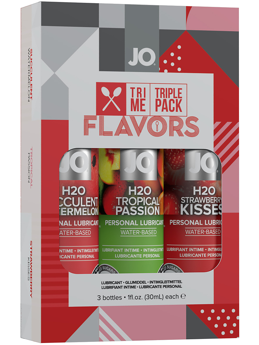 System JO: Triple Pack Flavors, 3x30 ml | Strap-ons | Intimast