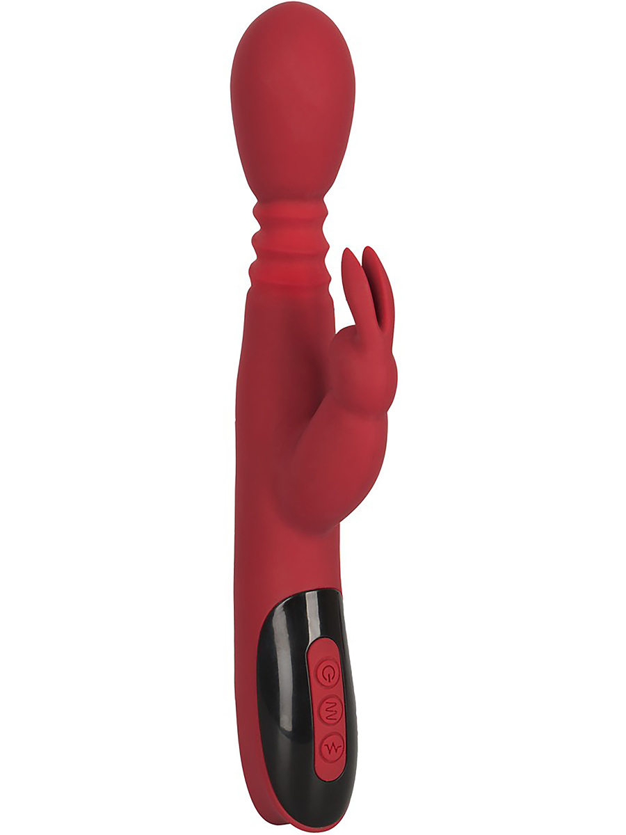 You2Toys: Silicone Rabbit Vibrator, röd | Strap-ons | Intimast