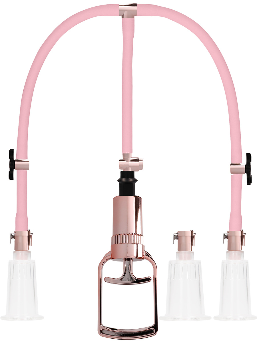 Pumped: Clitoral & Nipple Pump Set, large, rosa | Stavar & dildos | Intimast