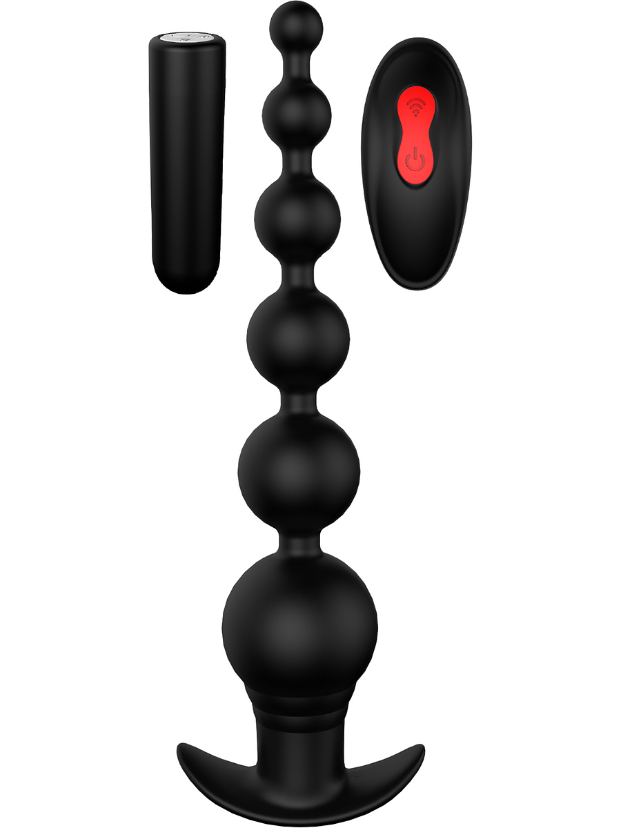 Dream Toys: Cheeky Love, Remote Graduating Beads, svart | BH & BH-Set | Intimast