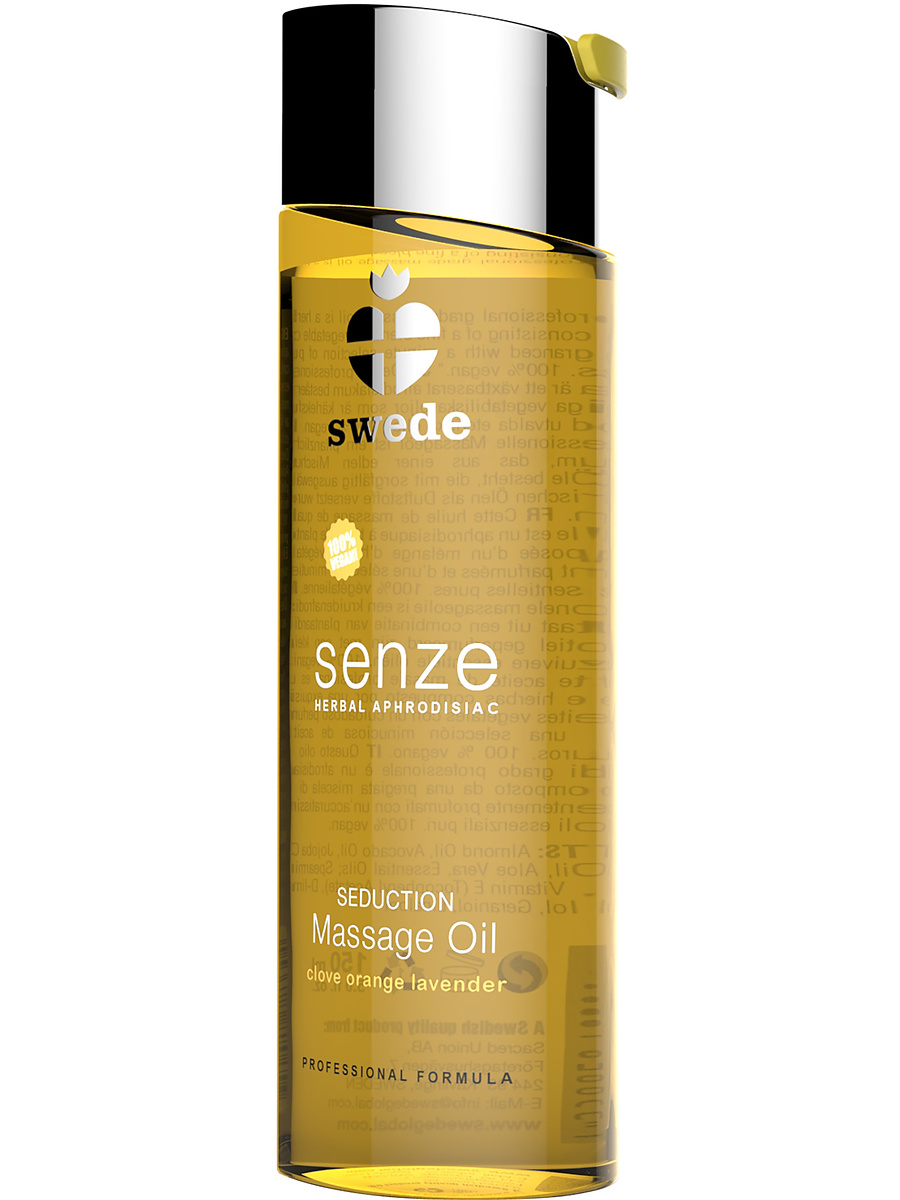 Swede: Senze Seduction Massage Oil, Clove Orange Lavender, 75 ml
