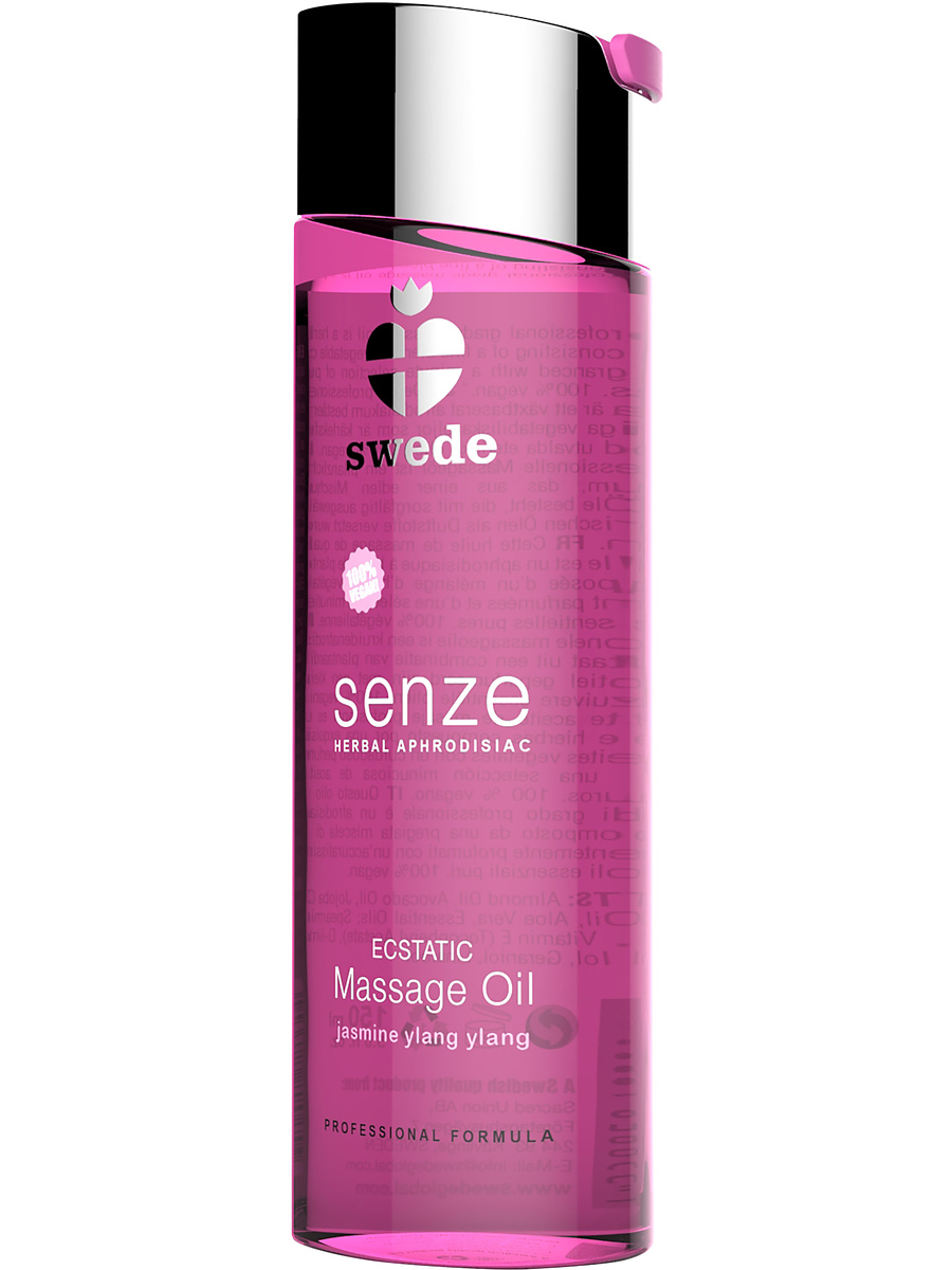 Swede: Senze Ecstatic Massage Oil, Jasmine Ylang Ylang, 75 ml | Stavar & dildos | Intimast