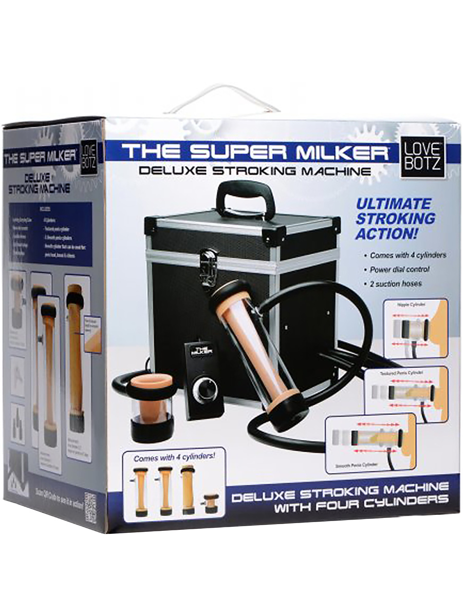 Lovebotz: The Super Milker, Deluxe Stroker Machine.