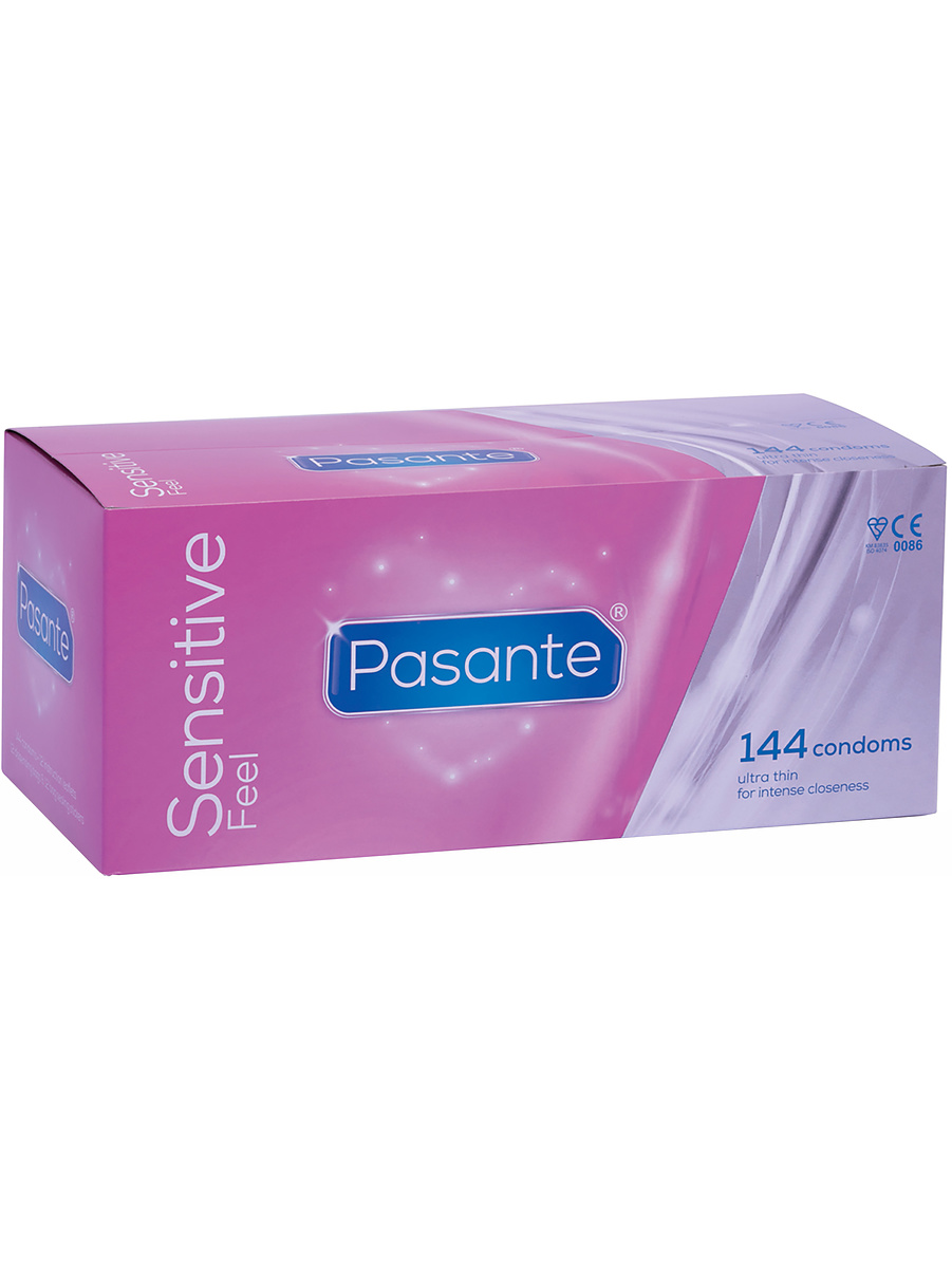 Pasante Sensitive Feel: Kondomer, 144-pack | Underkläder | Intimast