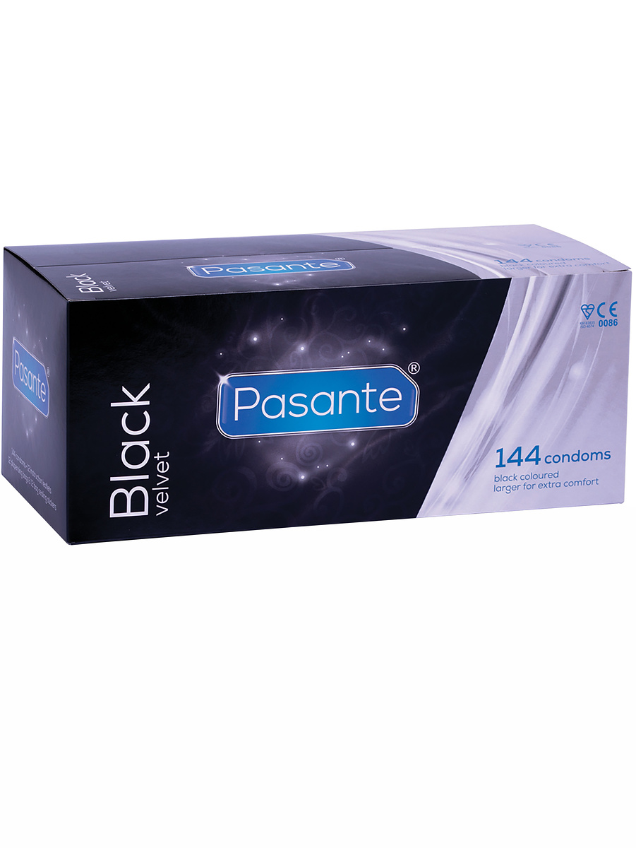Pasante Black Velvet: Kondomer, 144-pack | Onanileksaker | Intimast