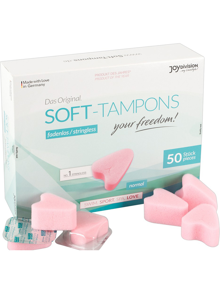 JoyDivision: Soft-Tampons, Normal, 50-pack | Stay-ups & Höfthållare | Intimast