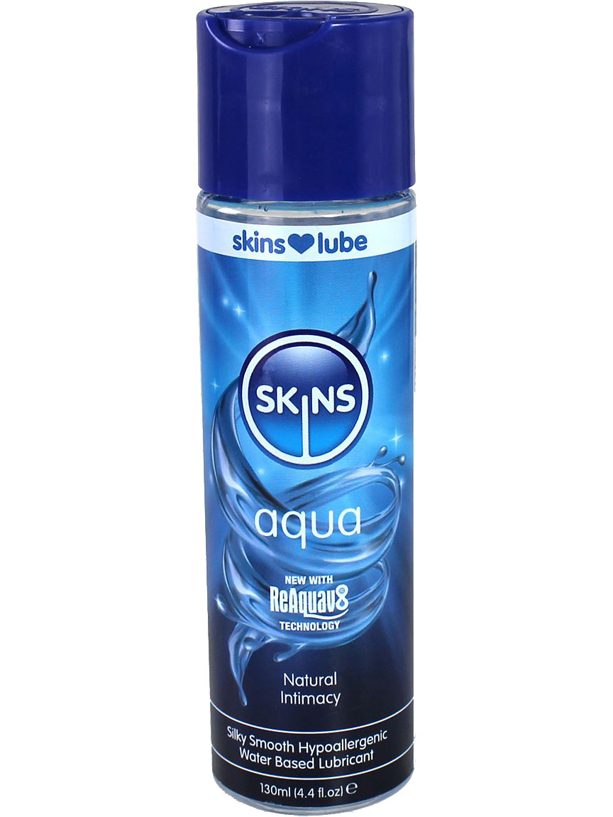 Skins Lube Aqua: Water Based Lubricant, 130 ml