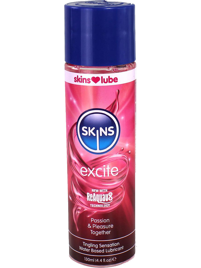 Skins Lube Excite: Tingling Water Based Lubricant, 130 ml