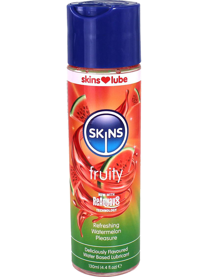 Skins Lube Fruity: Water Based Lubricant, Watermelon, 130 ml