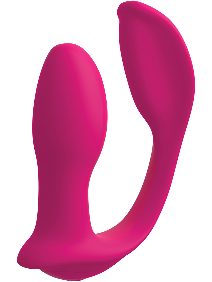 3Some: Double Ecstasy, Silicone Vibrator, rosa | Massageoljor | Intimast