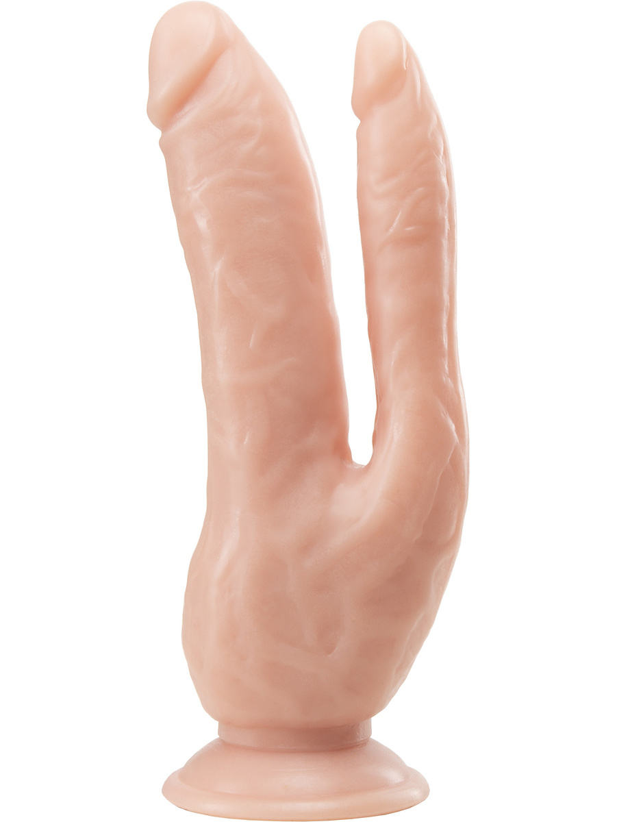 Dr. Skin: DP Realistic Cock, 21 cm, ljus | Vibrerande Ägg | Intimast