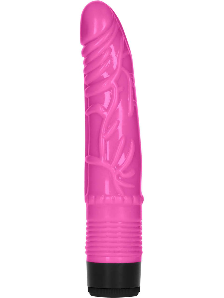 Shots Toys: GC 8 Inch Slight Realistic Dildo Vibe, rosa