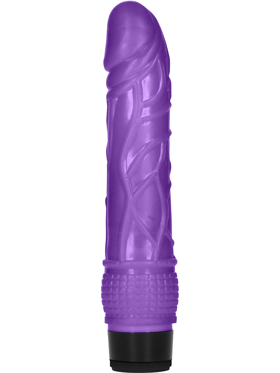 Shots Toys: GC 8 Inch Thin Realistic Dildo Vibe, lila