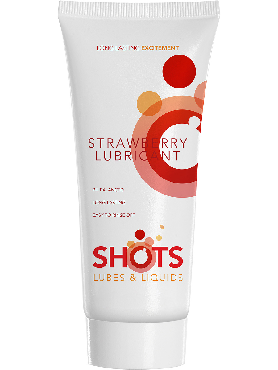 Shots Lubes & Liquids: Strawberry Lubricant, 100 ml | Bondage Kit | Intimast