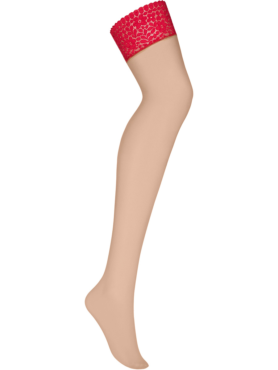 Obsessive: Jolierose Stockings, röd