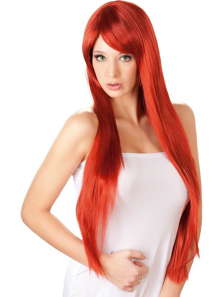 Wigged Love: Long, Straight, Red Wig | Realistiska Vaginor | Intimast