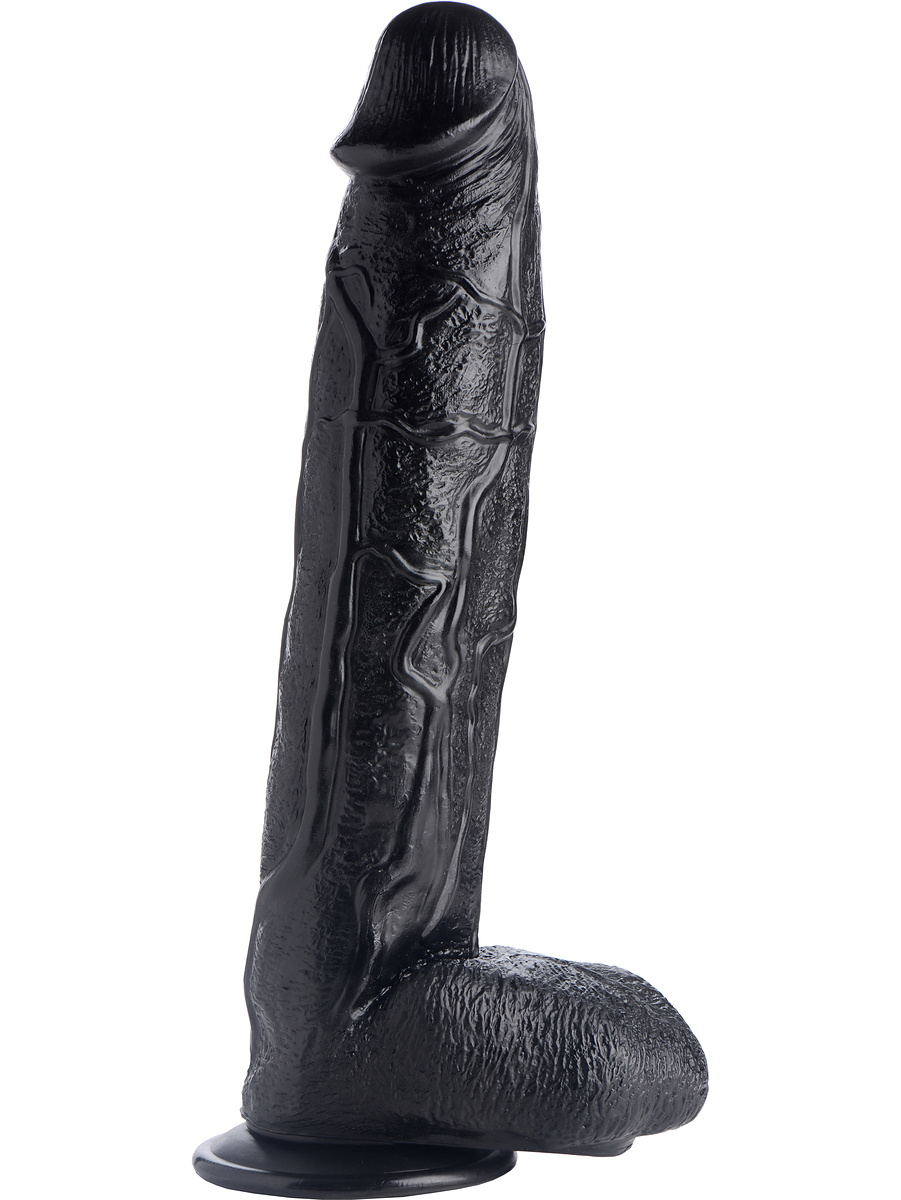 XR Brands: Raging Rhino Veiny Dong, 45 cm, svart | Stavar & dildos | Intimast