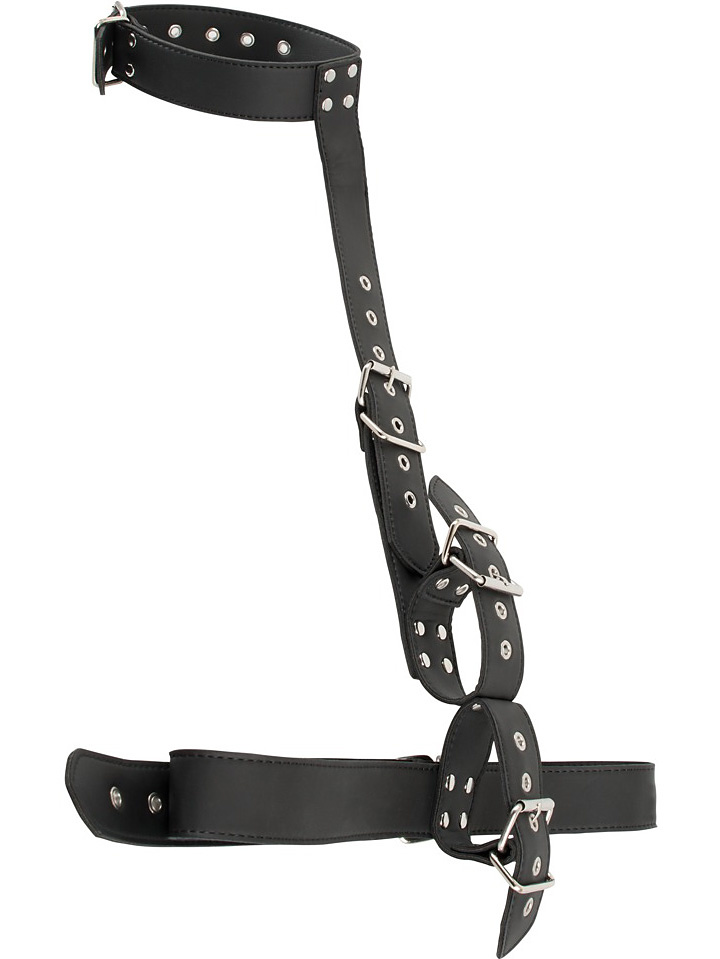 Vegan Fetish: Neck Restraint with Handcuffs