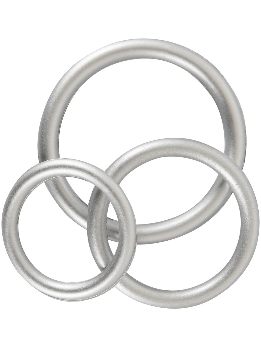 You2Toys: Metallic Silicone Cock Ring Set | Leksaksrengöring | Intimast