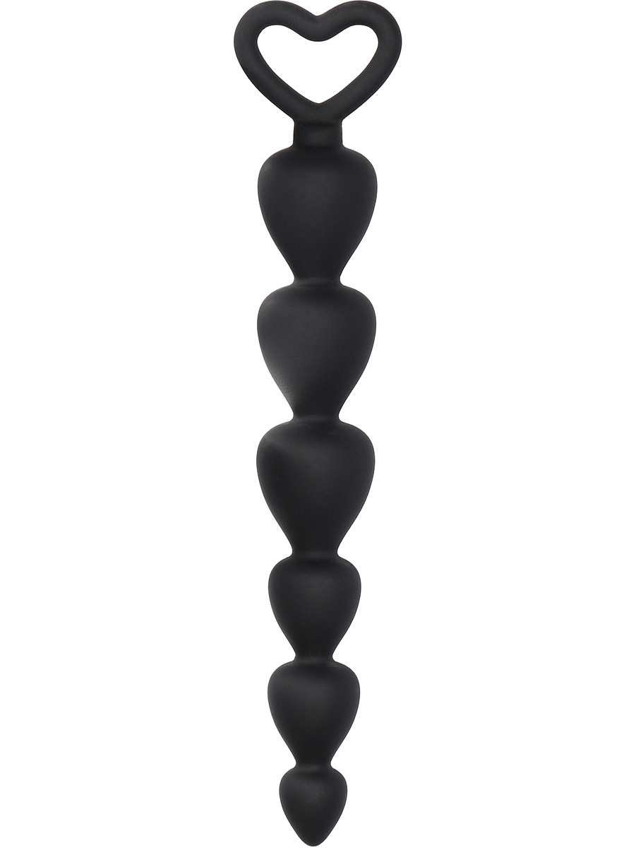 Shots Toys: Silicone Anal Beads, svart