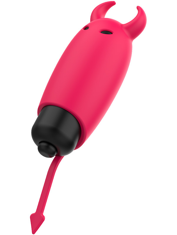 OhMama: Pocket Devil Vibrator, röd | Penisöverdrag | Intimast