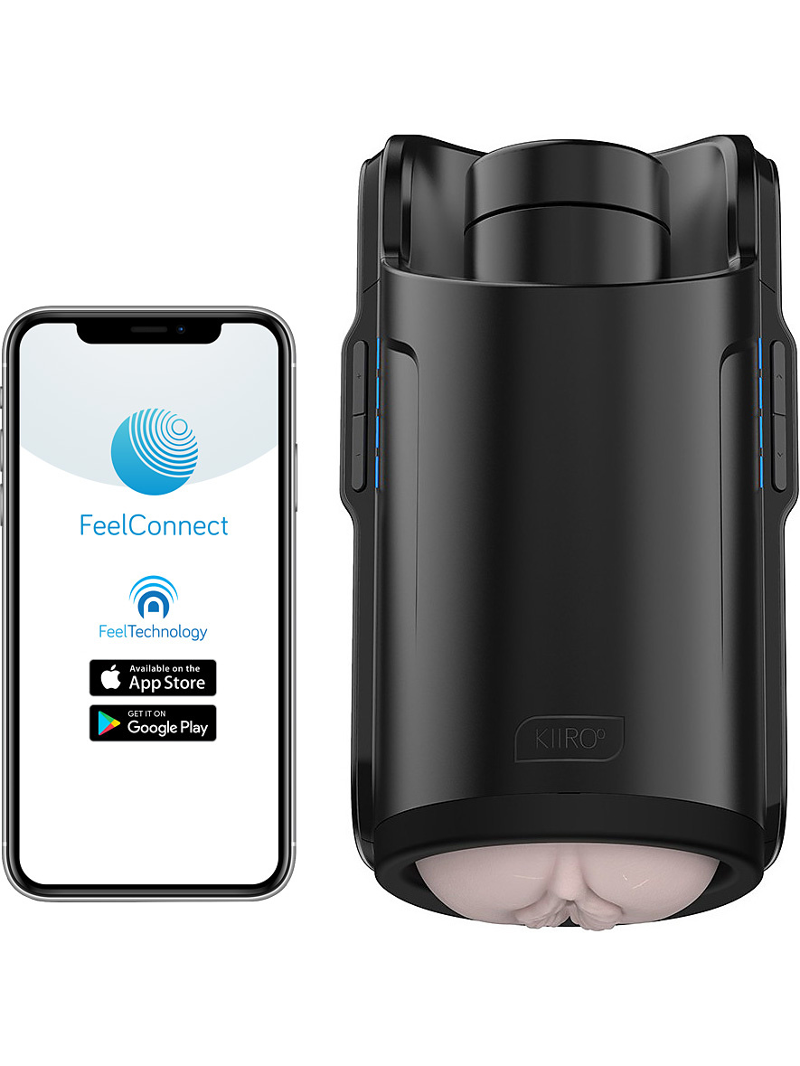 Kiiroo: Keon Automatic Masturbator & RealFeel Stroker | Realistiska Vaginor,Onanileksaker,Appstyrda Sexleksaker,Onanimaskiner,För honom,Sexleksaker för Par,VR-leksaker | Intimast