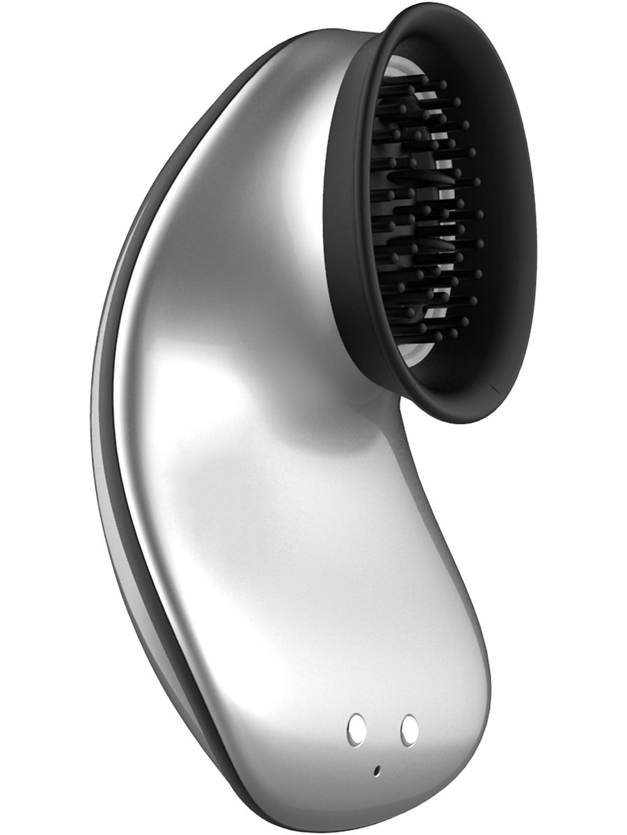 Innovation: Twitch, Hands-Free Suction & Vibration Toy, silver | Massageoljor | Intimast