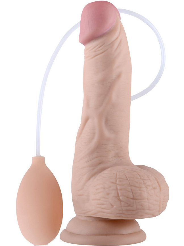 LoveToy: Soft Ejaculation Cock with Balls, 20 cm | Analkulor & Kedjor | Intimast