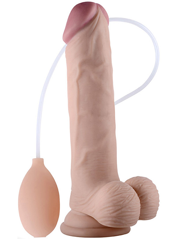 LoveToy: Soft Ejaculation Cock with Balls, 23 cm | Realistiska Vaginor | Intimast