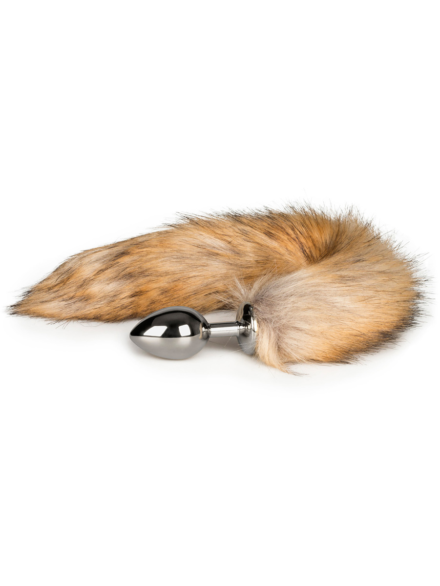 EasyToys: Fox Tail Plug No. 2, medium, silver/brun | Penispump | Intimast