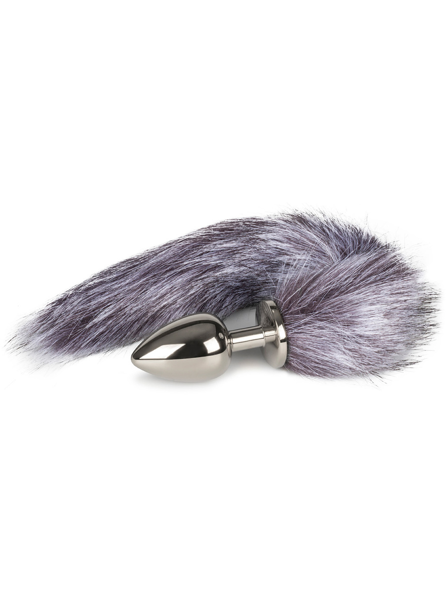 EasyToys: Fox Tail Plug No. 4, large, silver/grå | Julklappstips | Intimast