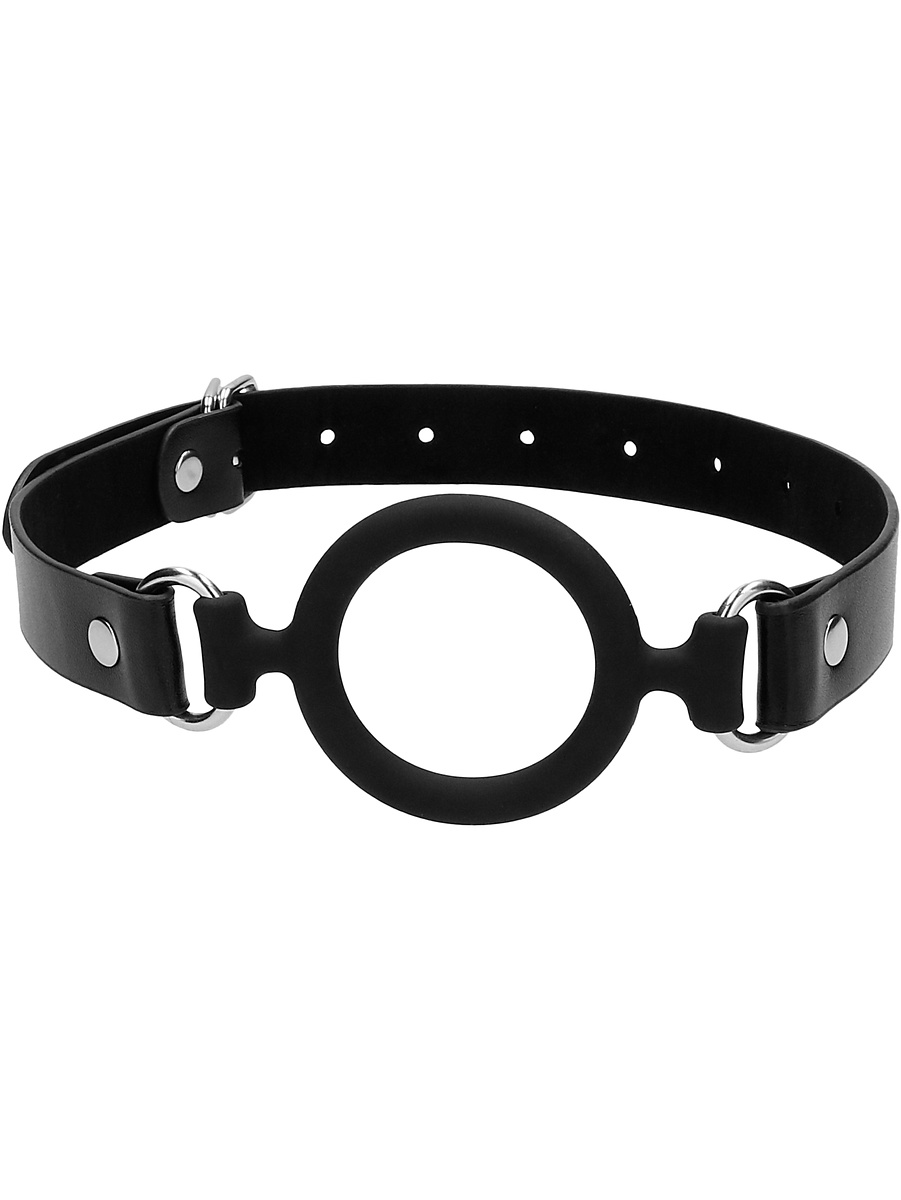 Ouch!: Silicone Ring Gag with Leather Straps | Underkläder | Intimast