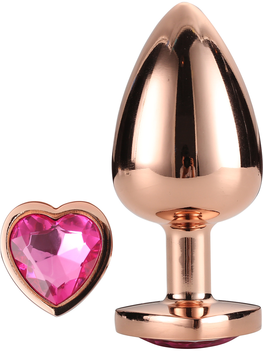 Dream Toys: Gleaming Love, Rose Gold Plug, small | Strap-ons | Intimast