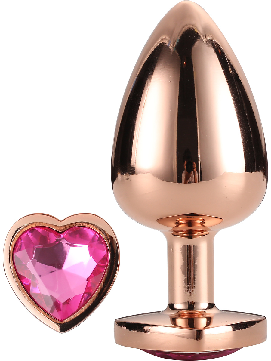 Dream Toys: Gleaming Love, Rose Gold Plug, large | Alla Hjärtans Dag | Intimast