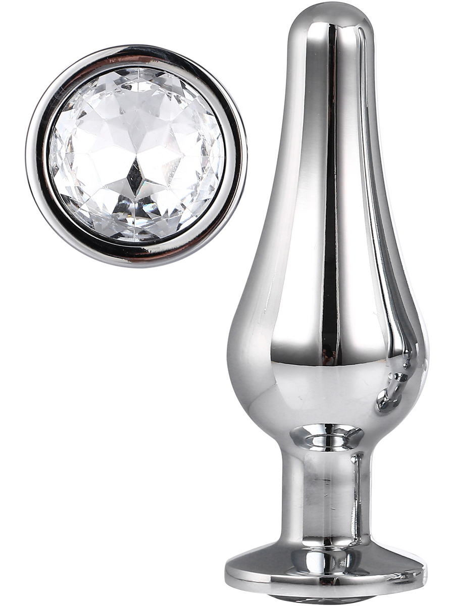 Dream Toys: Gleaming Love, Pleasure Plug Small, silver | G-punktsvibrator | Intimast