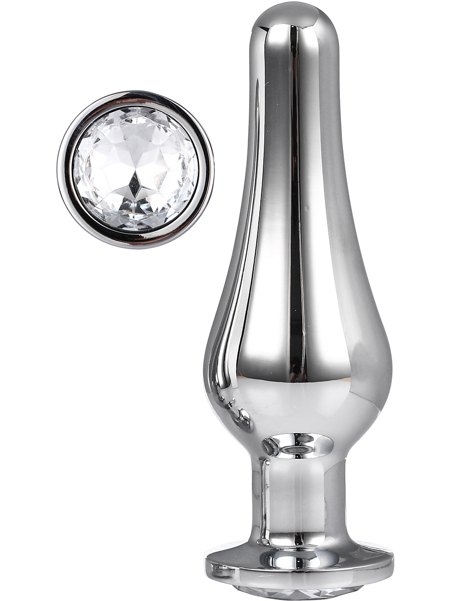 Dream Toys: Gleaming Love, Pleasure Plug Large, silver | Penisöverdrag | Intimast