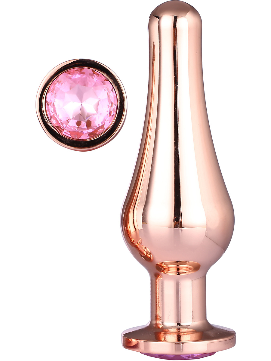 Dream Toys: Gleaming Love, Pleasure Plug Large, roséguld | Glidmedel | Intimast